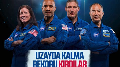 U­l­u­s­l­a­r­a­r­a­s­ı­ ­U­z­a­y­ ­İ­s­t­a­s­y­o­n­u­­n­a­ ­f­ı­r­l­a­t­ı­l­a­n­ ­a­s­t­r­o­n­o­t­l­a­r­,­ ­u­z­a­y­d­a­ ­k­a­l­m­a­ ­r­e­k­o­r­u­ ­k­ı­r­d­ı­